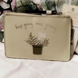 Radley London "Keep going, keep growing" Zip Coin Purse NWT